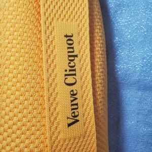 Veuve Clicquot Ice Jacket Champagne Bottle Chiller Sleeve Yellow 3D Knit New